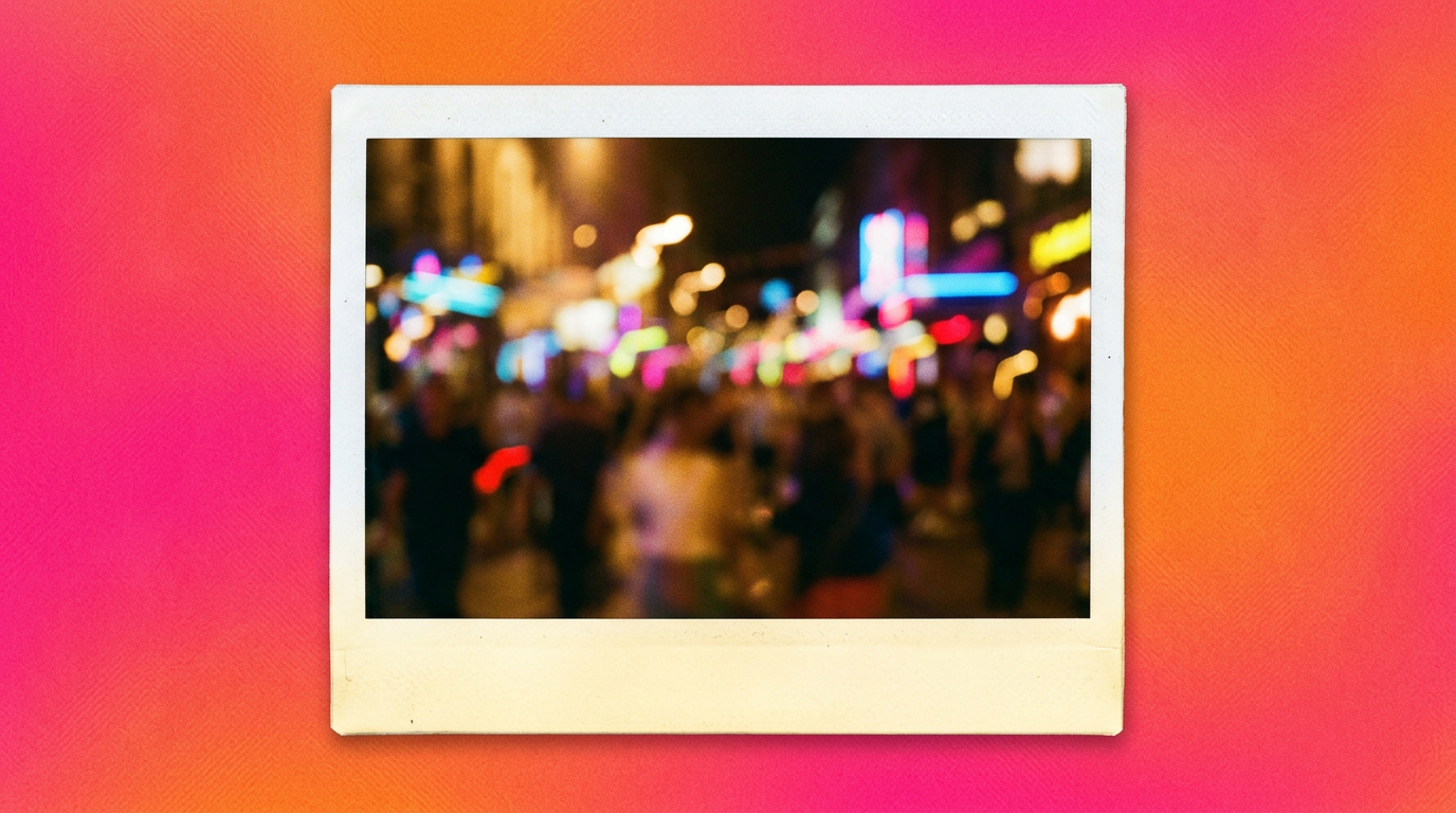 Sample clue: a blurry polaroid